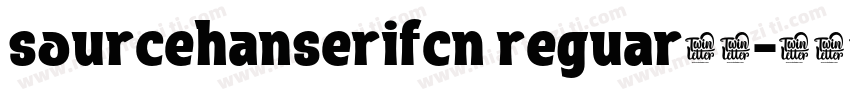sourcehanserifcn reguar字体字体转换